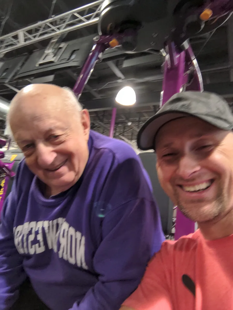 Bo with Lew at the gym